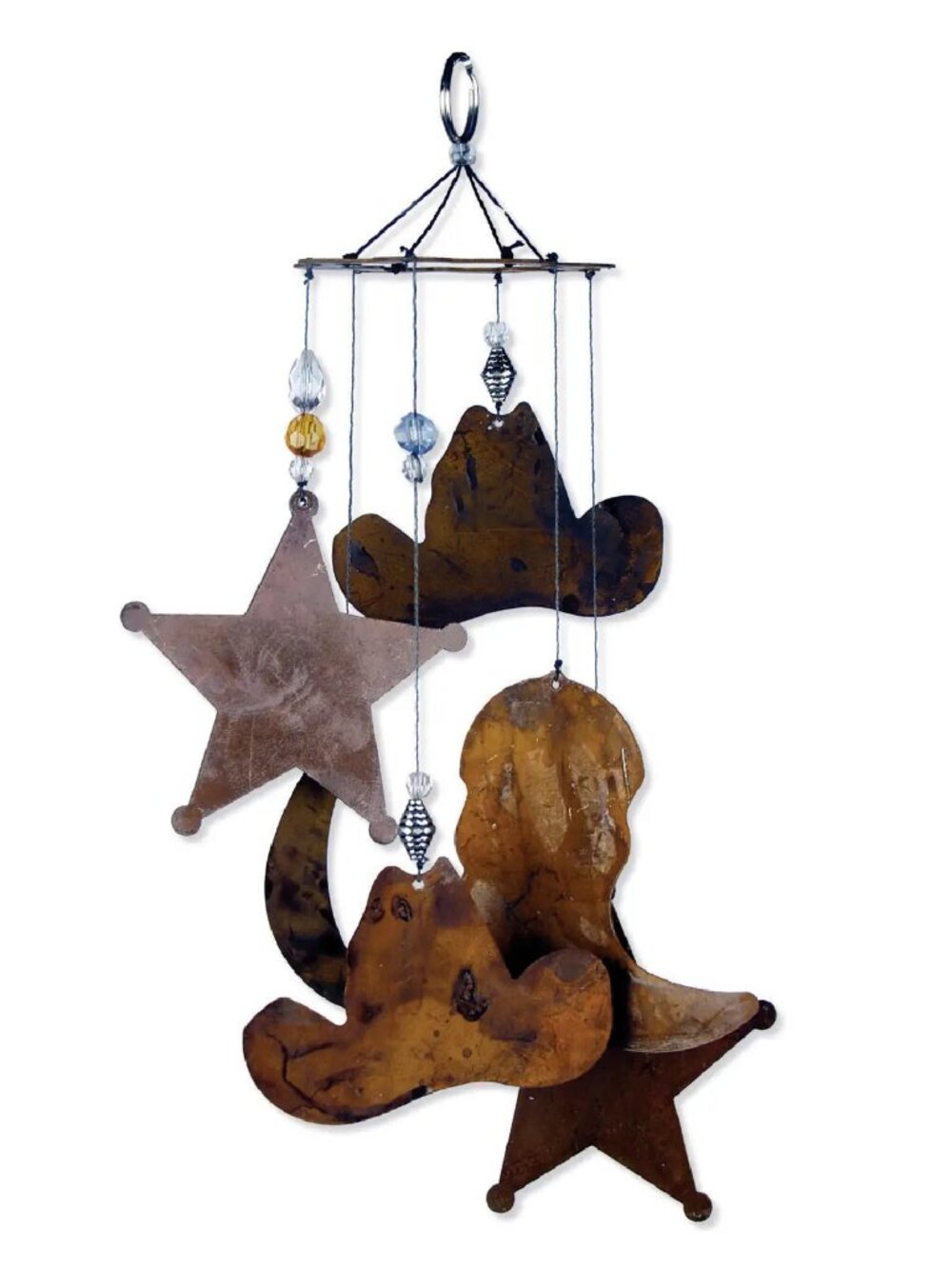 12" Cowboy Western Garden Wind Chime